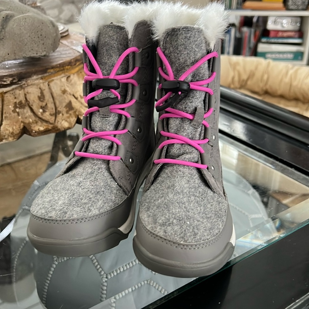 Sorel Explorer wool and suede boots